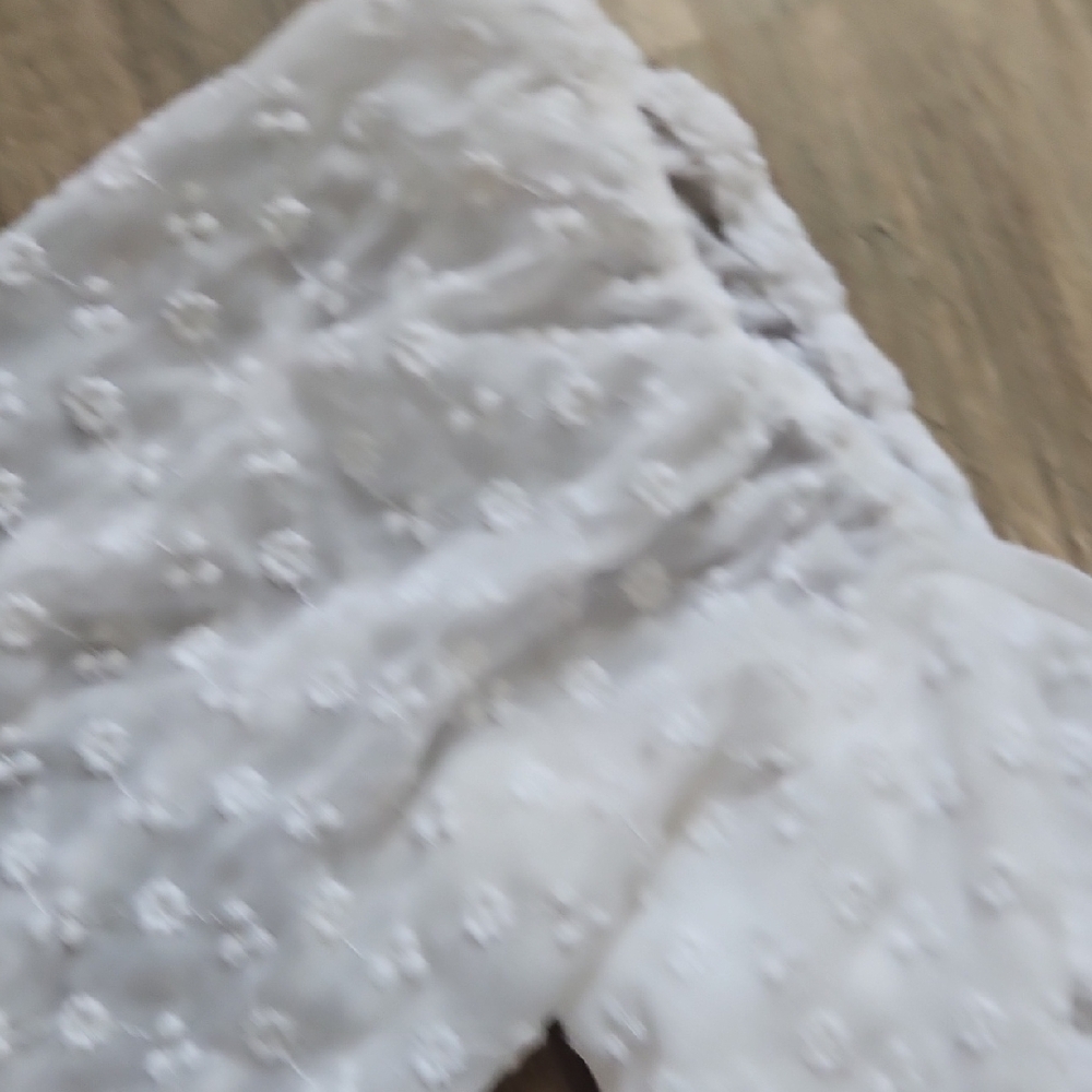 Hollister White Sheer Puff Sleeve Cropped Peassnt Top - Picture 8 of 9